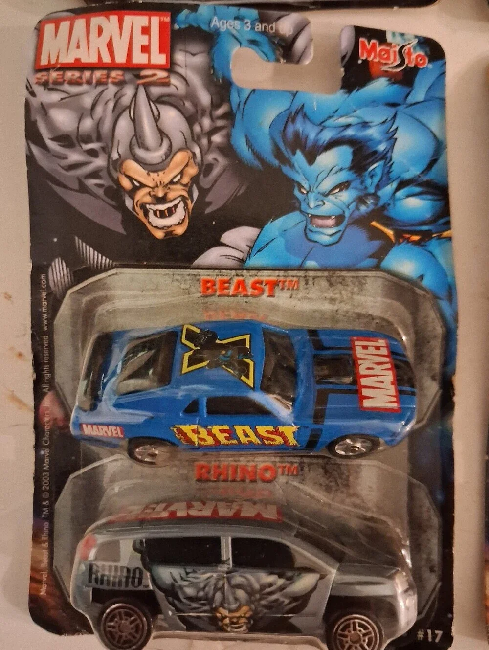 Maisto Marvel Die-Cast Series 2 Car Collection - Four 2 Car Sets - 2003